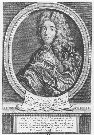 Ritratto di Jean de La Bruyère da Etienne Jehandier Desrochers